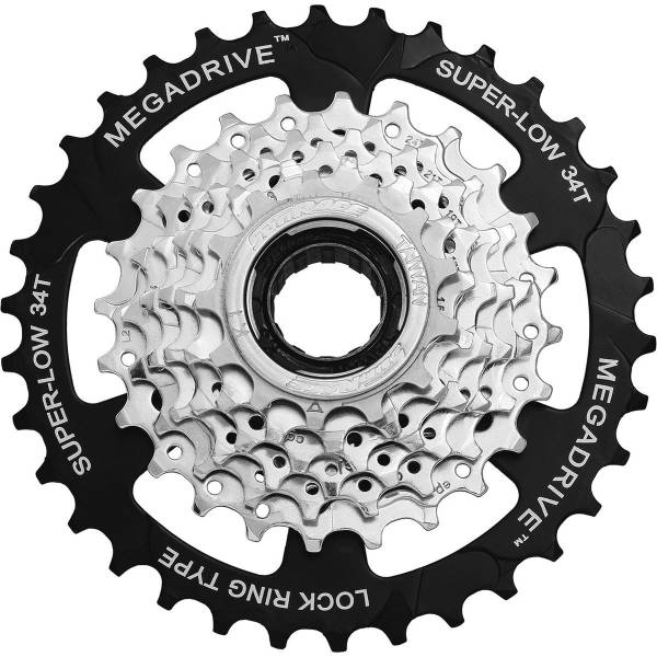 SUNRACE Cluster Screw-On 13-34T, Mega Range, 7 Speed