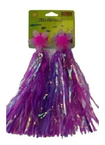 Streamers, Windmill Flower Design, PINK PURPLE SILVER
