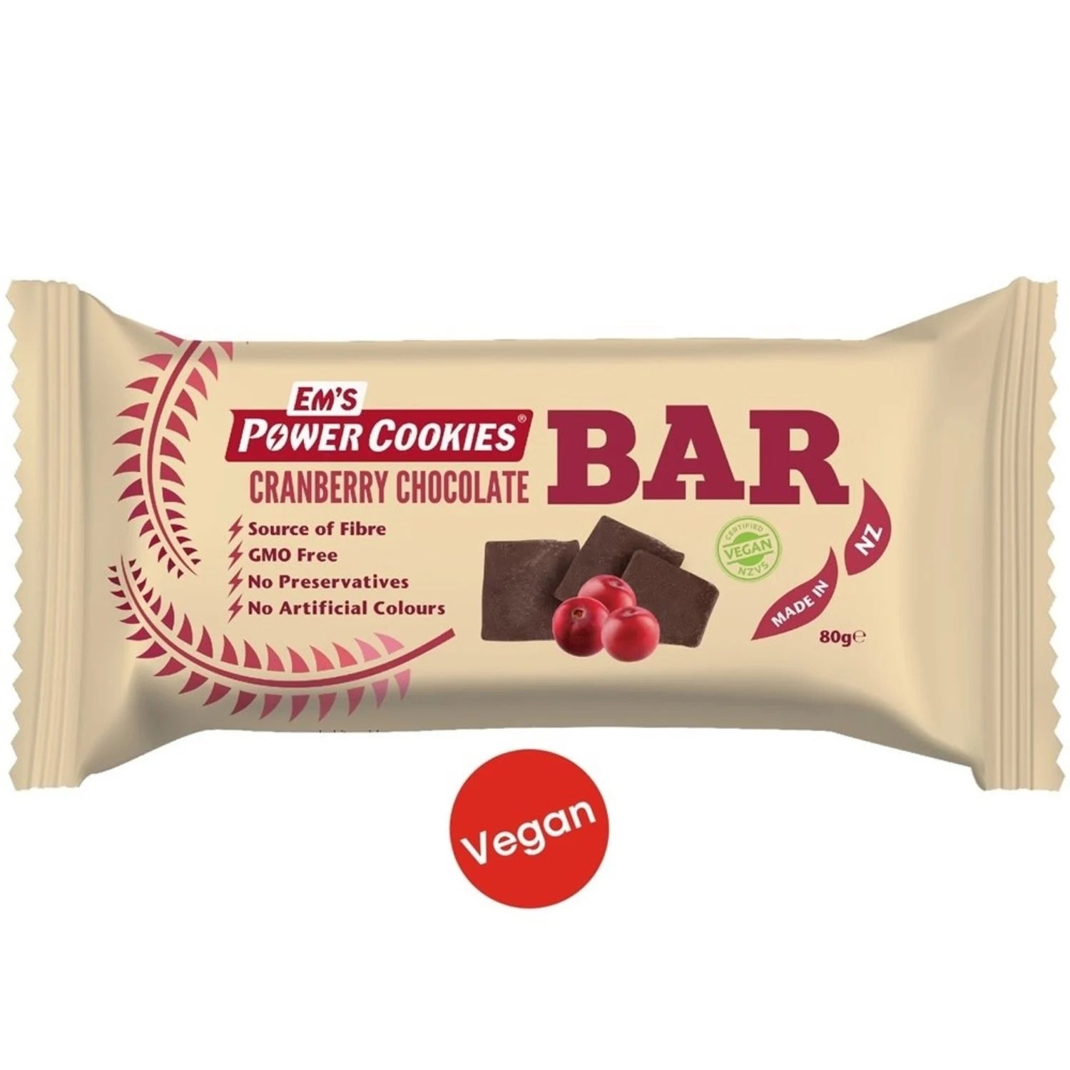 EMS POWER COOKIE- CRANBERRY CHOCOLATE BAR