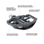 SHIMANO PD-EH500 SPD PEDALS EXPLORER FLAT SIS