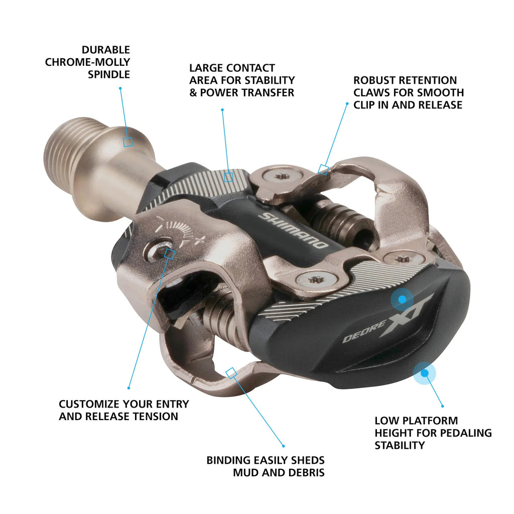 SHIMANO PD-M8100 SPD PEDALS DEORE XT RACE/XC