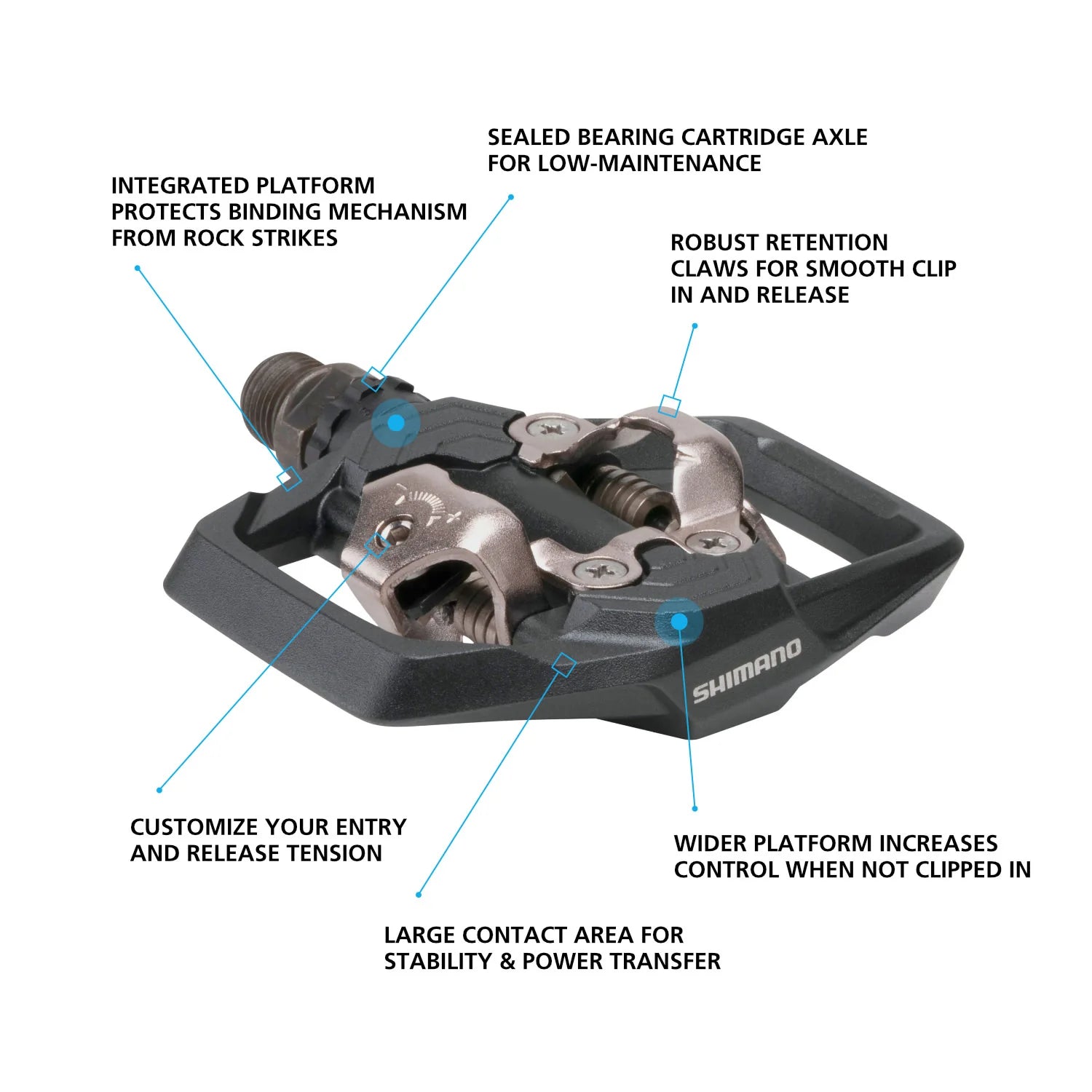 SHIMANO ME700 PEDALS