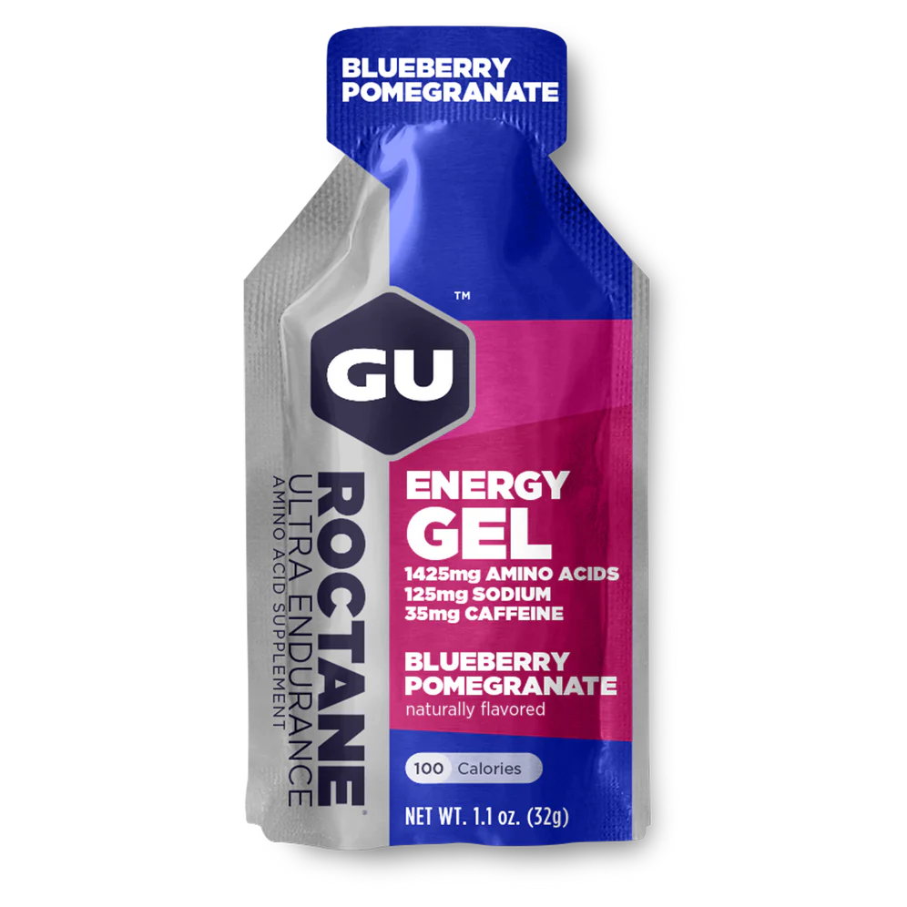 GU ROCTANE ENERGY GEL, BLUEBERRY POMEGRANATE single