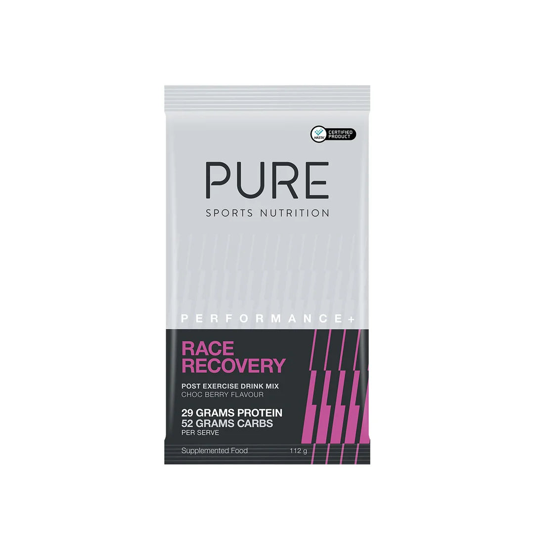 PURE PERFORMANCE + RACE RECOVERY CHOC BERRY 112G SACHETS