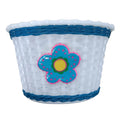 RASCAL KIDS FRONT PLASTIC BASKET SMALL - BLUE - FLOWER