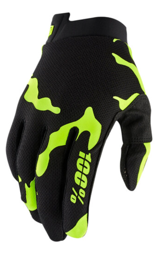 100 PERCENT ITRACK YTH GLOVES SALAMANDER M