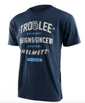 TLD ROLL OUT YTH TEE NAVY HEATHER Y-LARGE