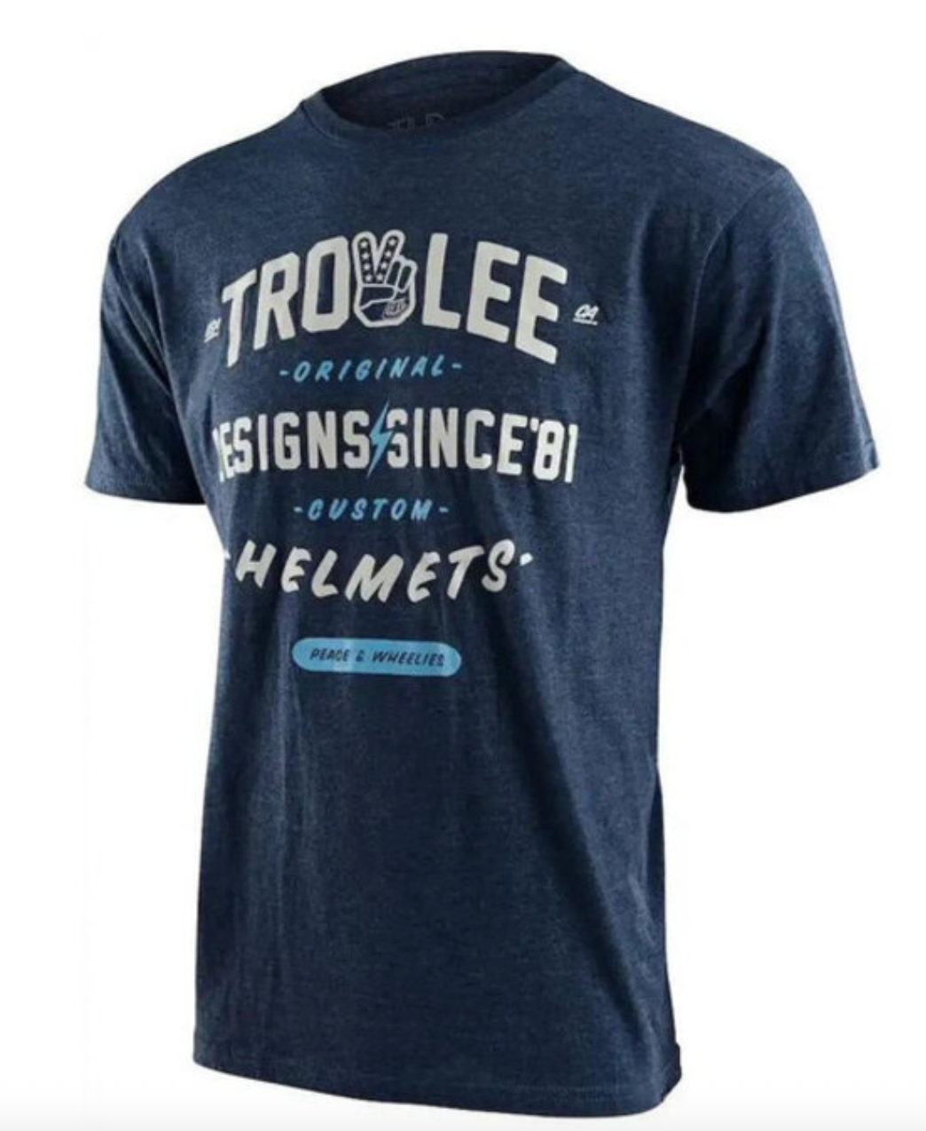 TLD ROLL OUT YTH TEE NAVY HEATHER Y-LARGE