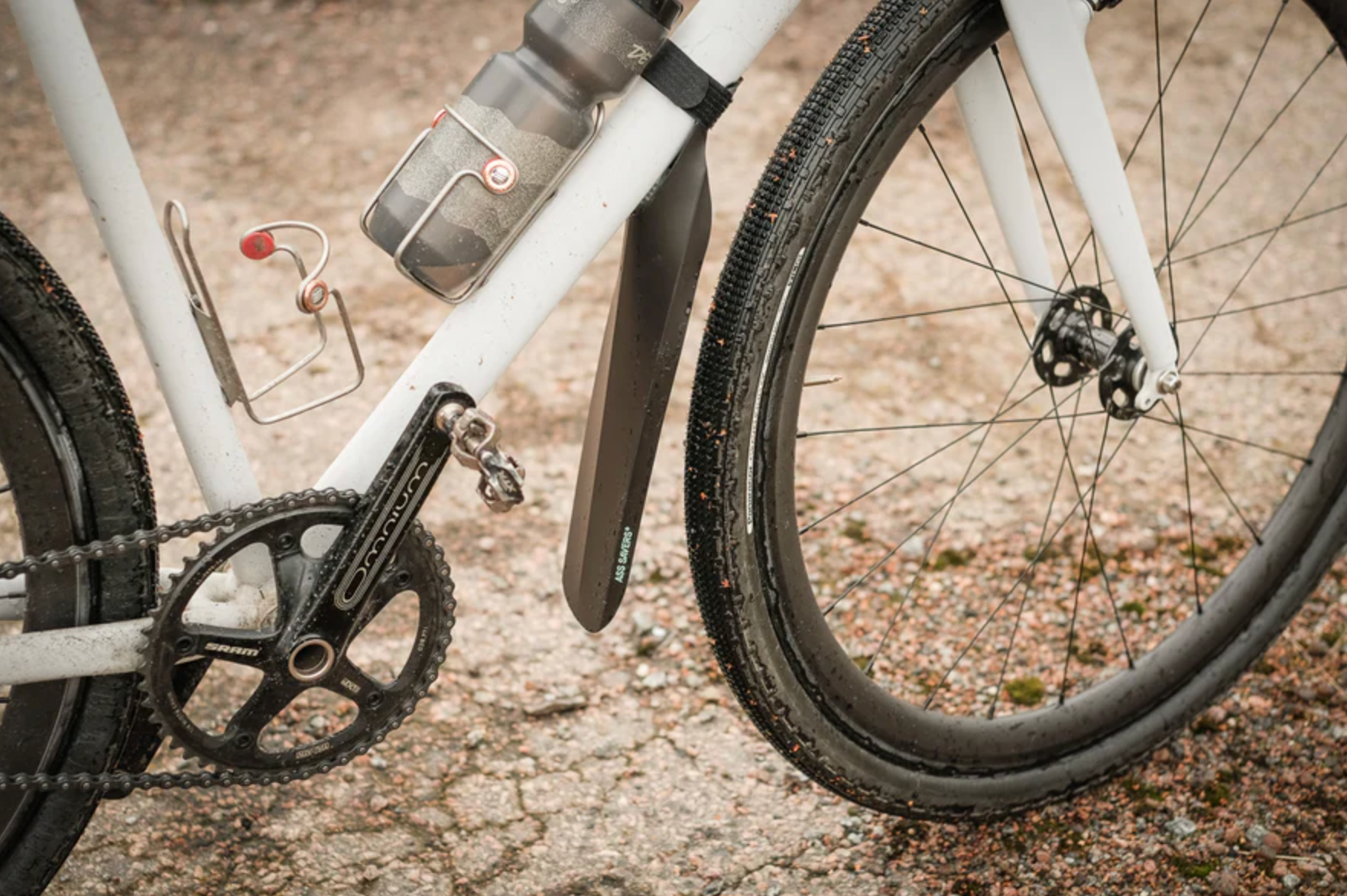 ASS SAVER FENDER DOWNTUBE FRONT MUDGUARD REGULAR BLACK
