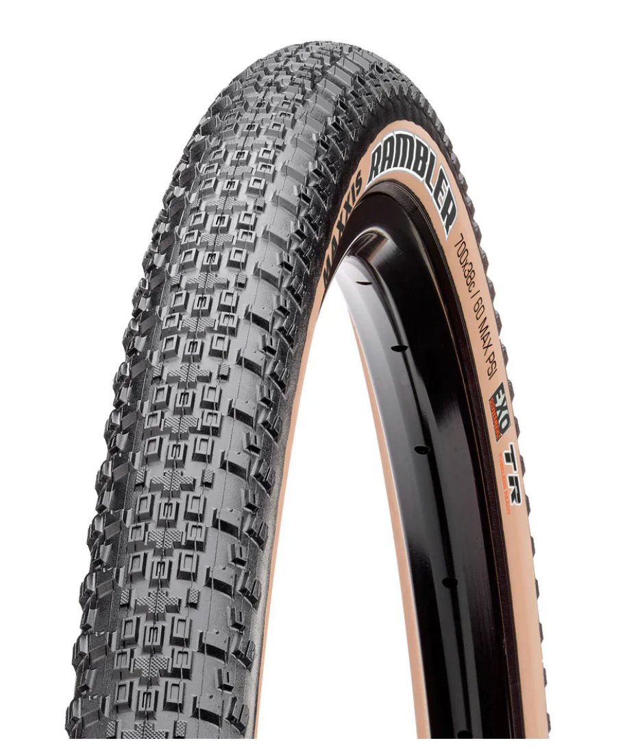 MAXXIS RAMBLER - 700 x 45 -  FOLD DUAL COMPOUND 60TPI EXO TR GUM WALL