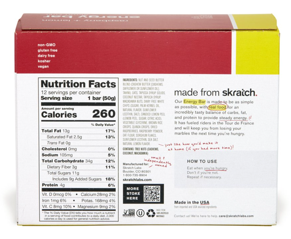 Skratch Labs Energy Bar Sport Fuel 50g Cherries & Pistachios single