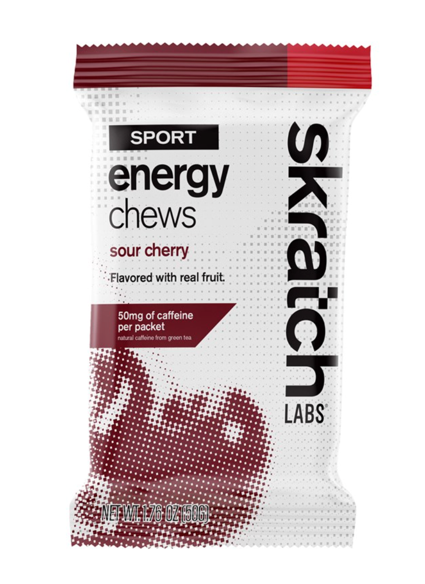 Skratch Labs Energy Chews, Sour Cherry,  single