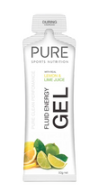 PURE FLUID ENERGY GEL 58g LEMON LIME 30g CARBS single