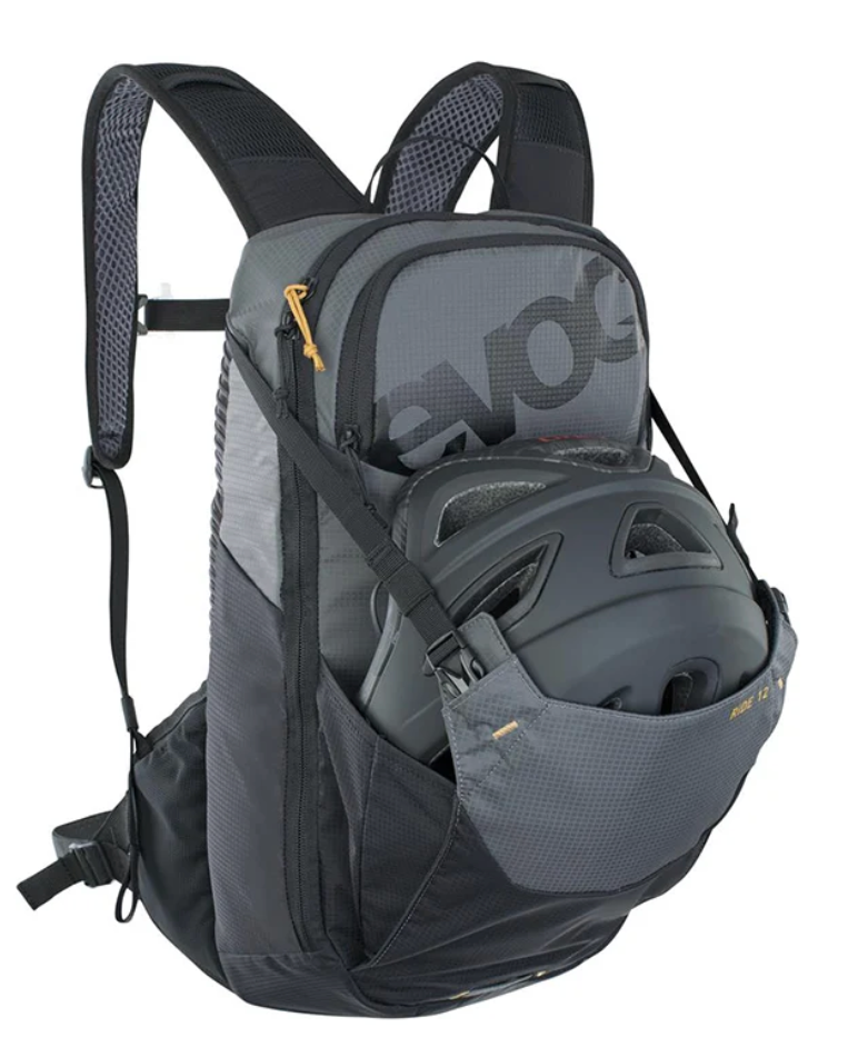 EVOC RIDE 12L + 2LT BLADDER CARBON GREY BLACK