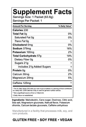 Infinit Jet Fuel - Lemon & Lime w/Caffeine - 10 Pack 61g single