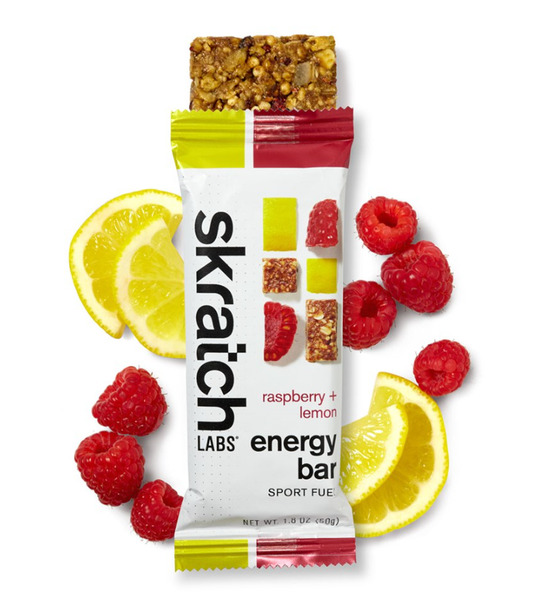 Skratch Labs Energy Bar Sport Fuel 50g Raspberry & Lemon single