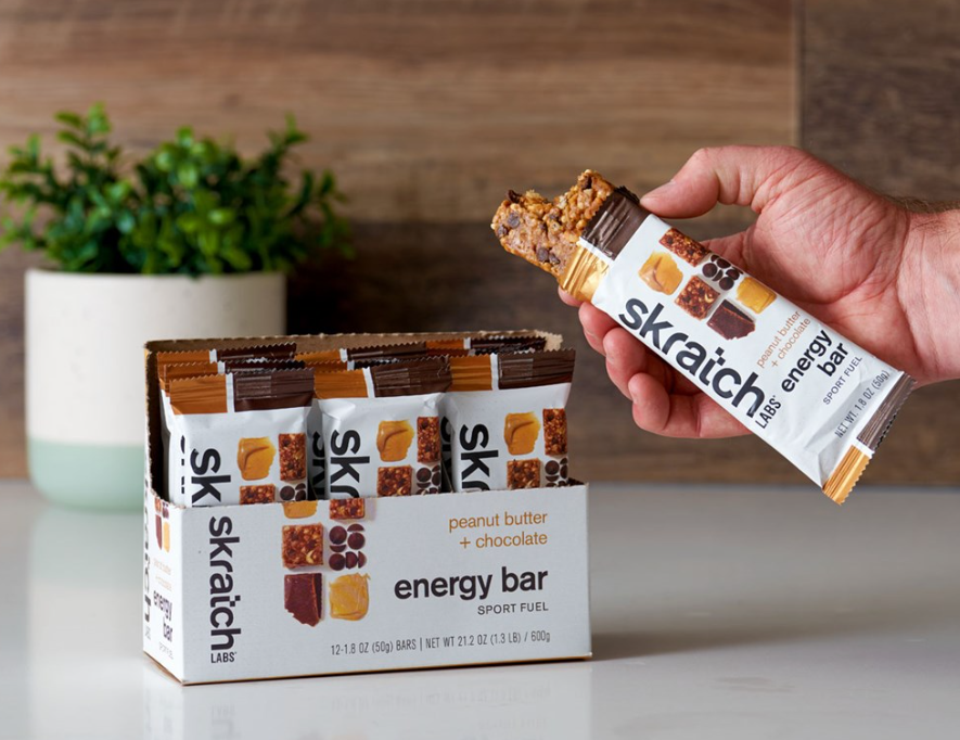 Skratch Labs Energy Bar Sport Fuel 50g Peanut Butter Chocolate single