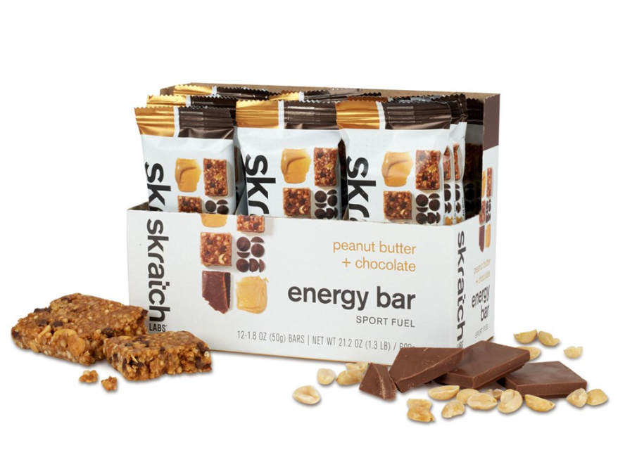 Skratch Labs Energy Bar Sport Fuel 50g Peanut Butter Chocolate single
