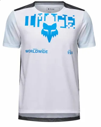 Fox Youth Ranger SS Jersey Digital Image White L