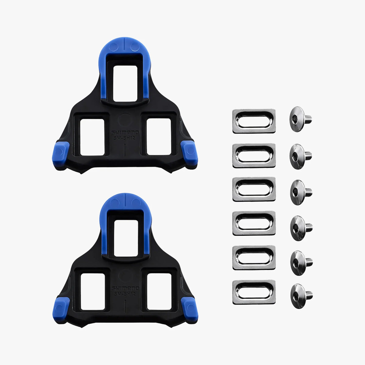SHIMANO SH12 SPD-SL CLEAT SET FRONT CENTER PIVOT BLUE