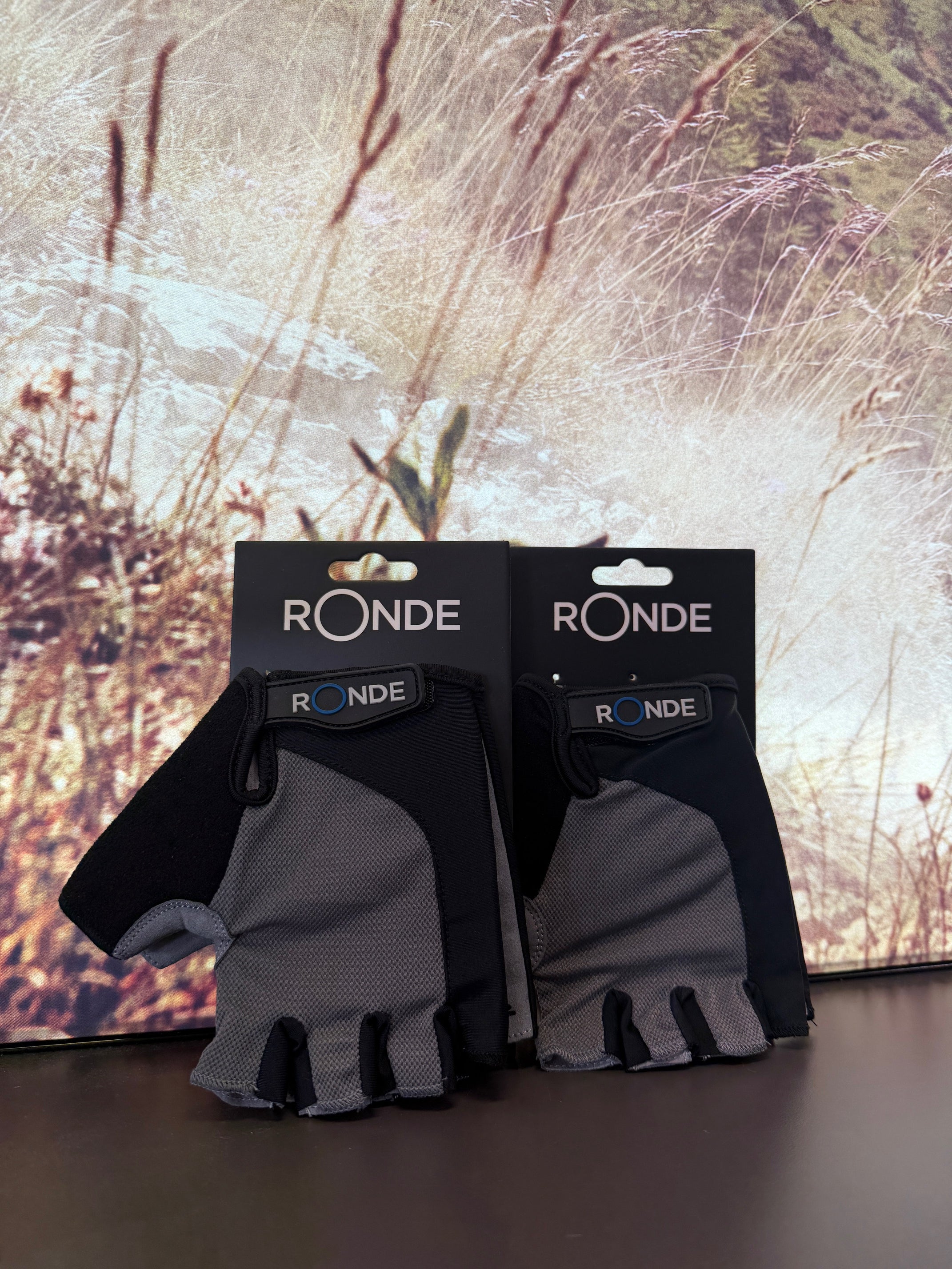 Ronde Gravel Cycling Glove Grey Short Finger