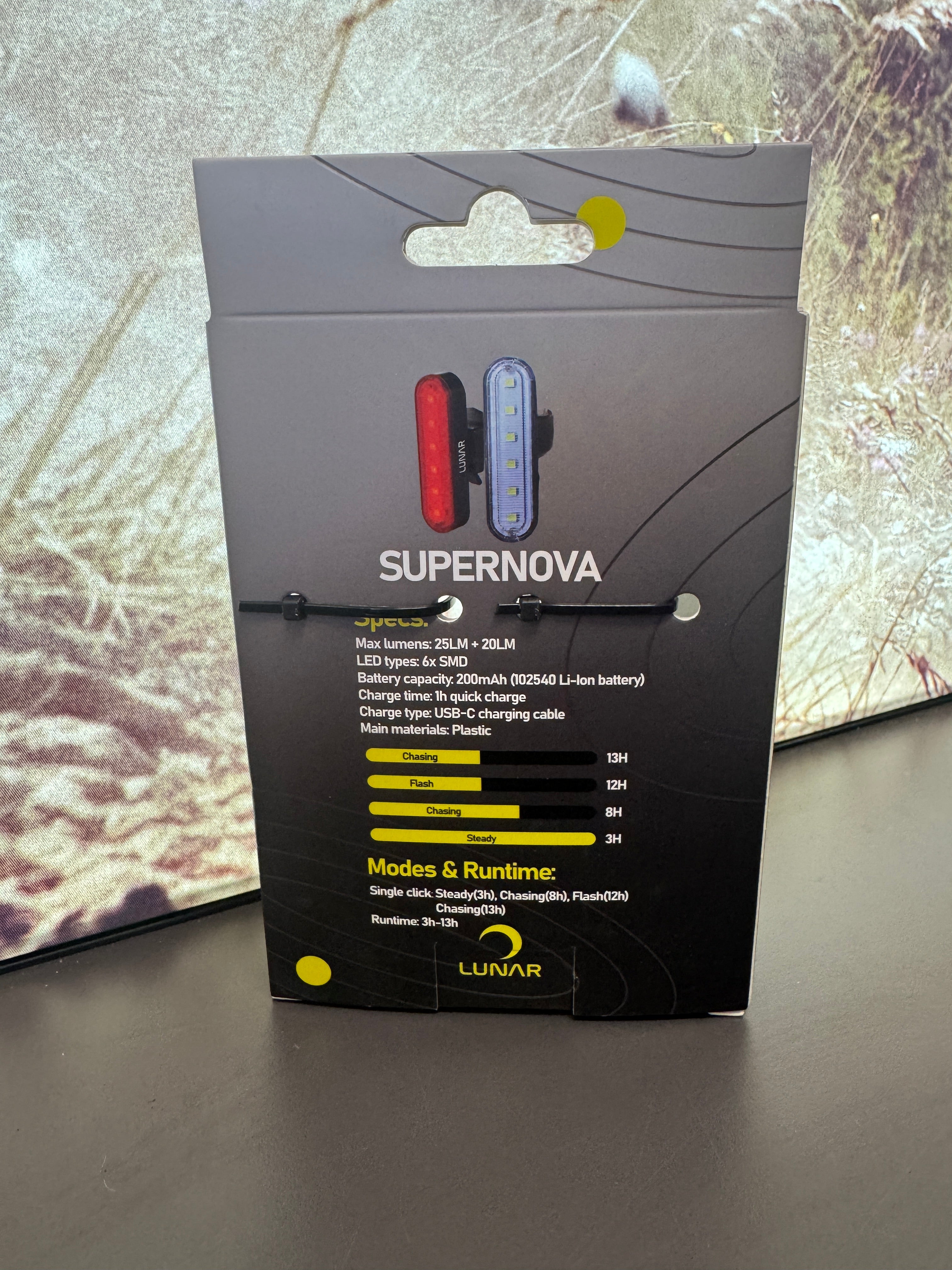 LUNAR Supernova Front & Rear Light Set