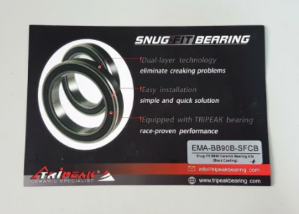 TRI PEAK BOTTOM BRACKETT EMA-BB90-SFSB SNUG FIT