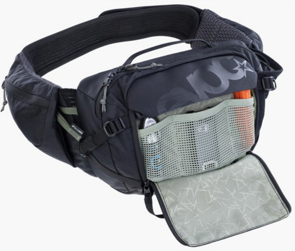 EVOC HIP PACK 3L + 1.5L BLADDER BLACK