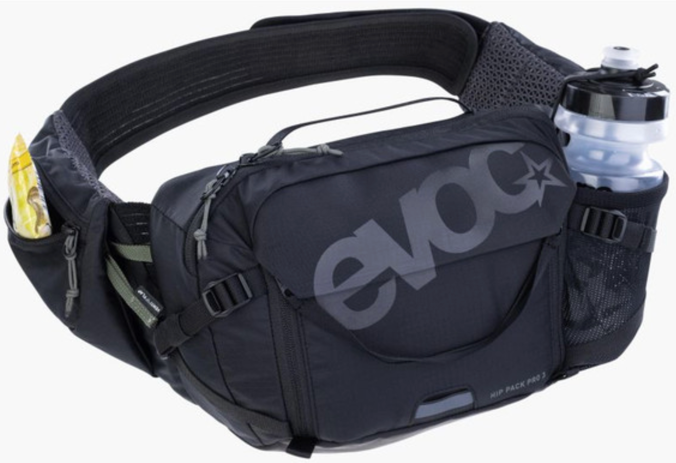 EVOC HIP PACK 3L + 1.5L BLADDER BLACK