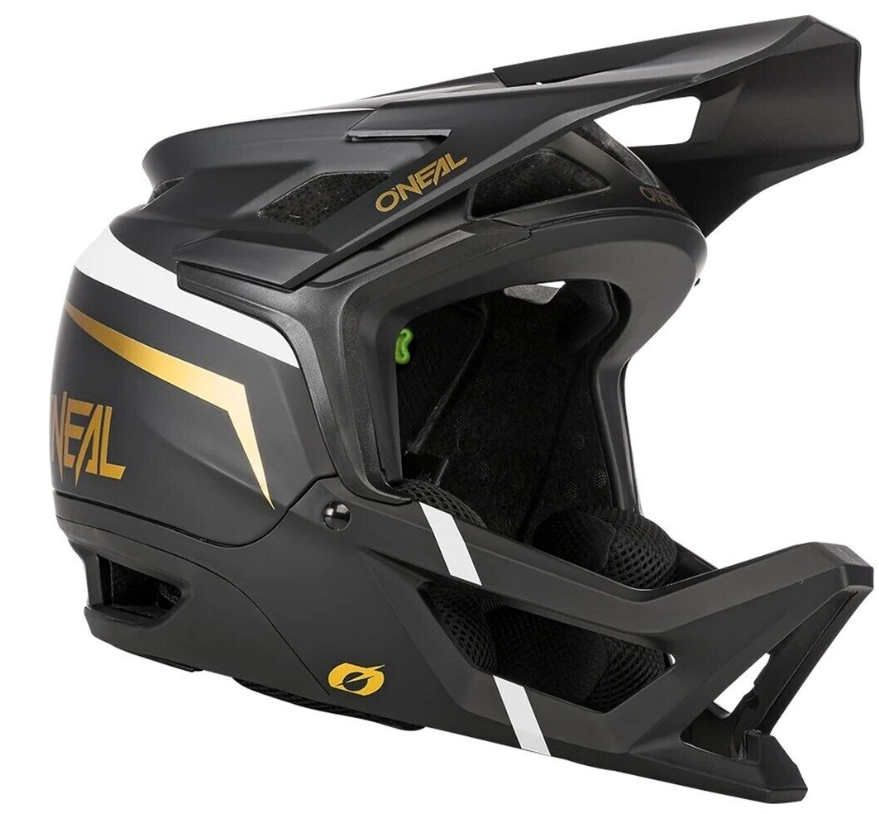 O'NEAL TRANSITION HELMET FLASH BLK/WHT/GLD