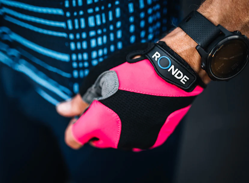 Womens Pink Short Finger Cycling Glove